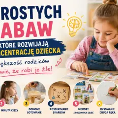 7 prostych zabaw dla dzieci, które rozwijają koncentrację: od memory po rysowanie drugą ręką.
