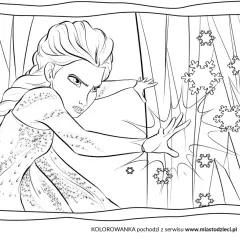 Elsa do druku tworzy lodowe płatki.