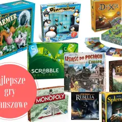 Super Farmer, Pingwiny na lodzie, Scrabble, Monopoly, Dixit, Usiąść do pociągu, Robinson Crusoe, Rebelia, Splendor – to świetna gra rodzinna dla każdego!