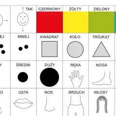 Karty pracy dla 6 latka: kolory, kształty, liczby, części ciała i inne.