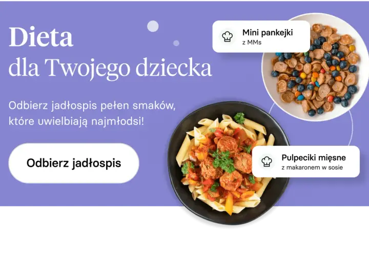 Tani obiad dla dzieci: pulpeciki z makaronem i mini pankejki z owocami. Odbierz jadłospis pełen smaków dla najmłodszych.