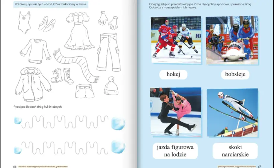 Sporty zimowe karty pracy - Jak uczyć skutecznie?