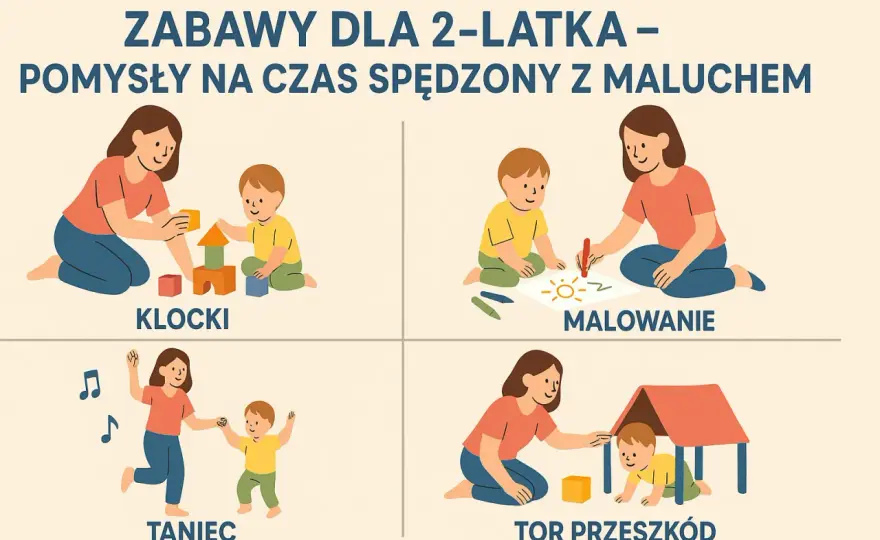 Zabawy dla dwulatka - Proste pomysły na rozwój w domu i na dworze