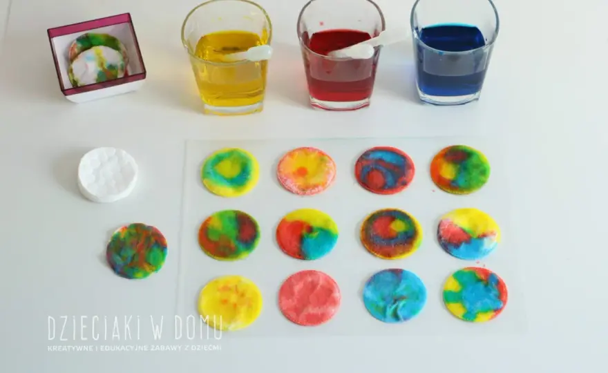Mieszanie kolorów dla dzieci - Proste eksperymenty i karty pracy