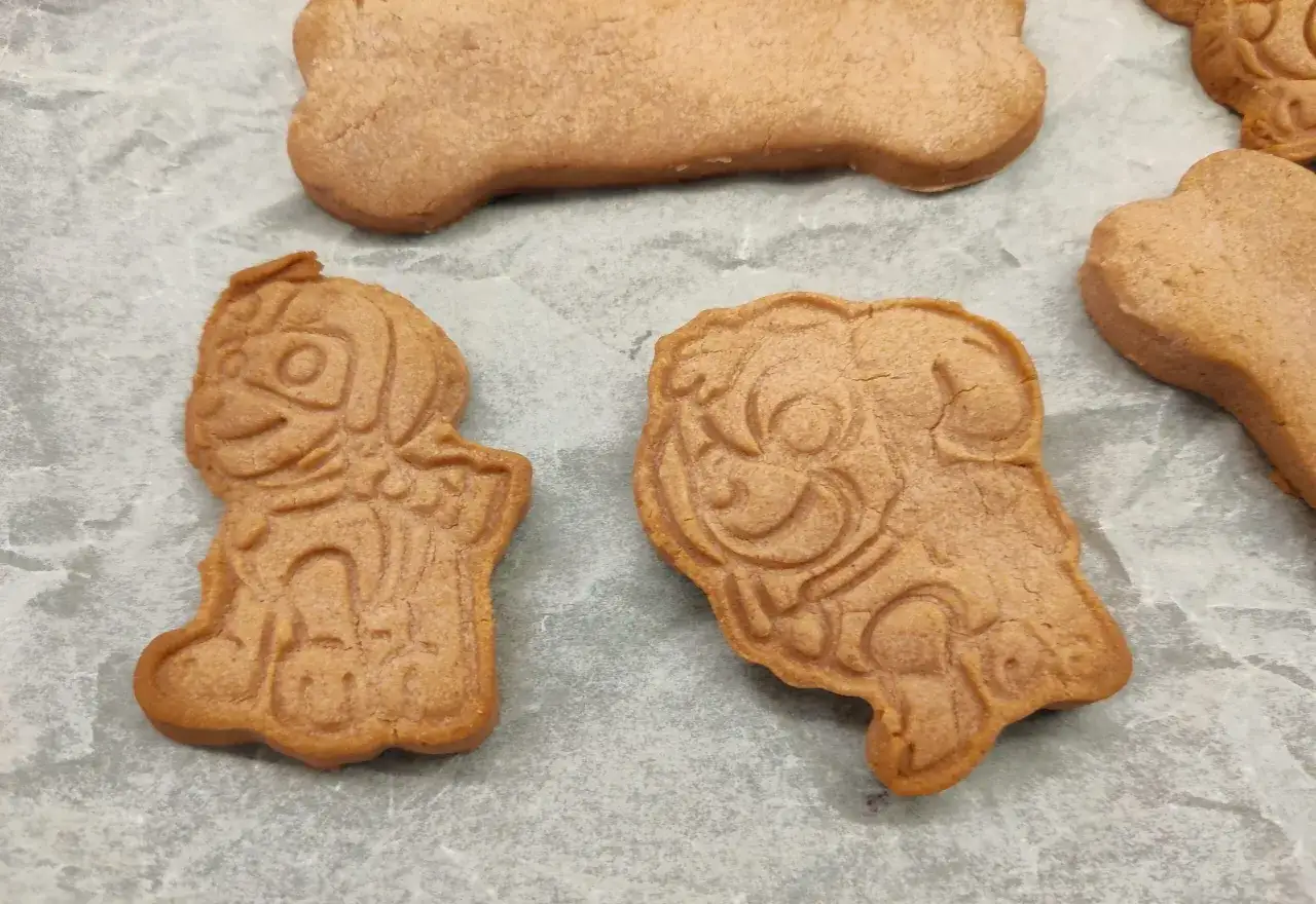Ciasteczka w kształcie piesk&oacute;w i kości, idealne do zdrowego jedzenia dla dzieci. Przepisy na nie są proste i szybkie.
